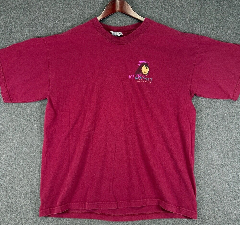 Keiko Matsui Dream Walk Graphic T-Shirt XL Maroon Made in USA